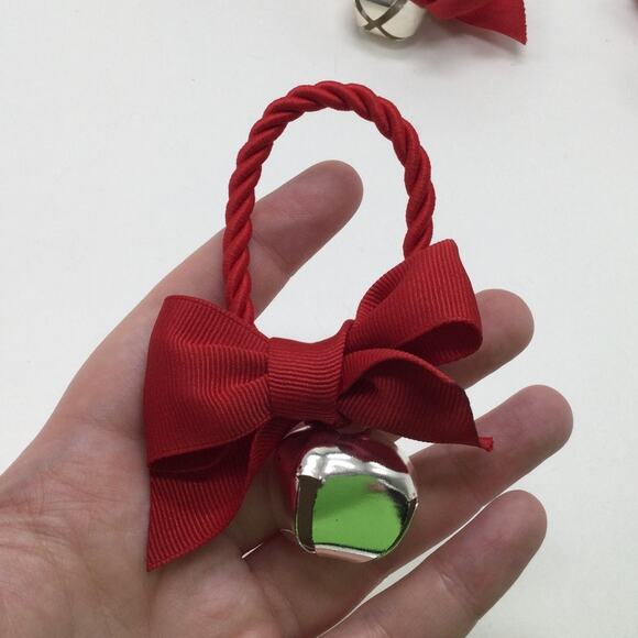 Holiday Christmas Bell Napkin Ring Holders Set of 6 - Picture 3 of 4